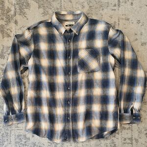 Magellan Men's Long-Sleeve Plaid Button-Down Shirt Large